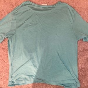 teal t-shirt
